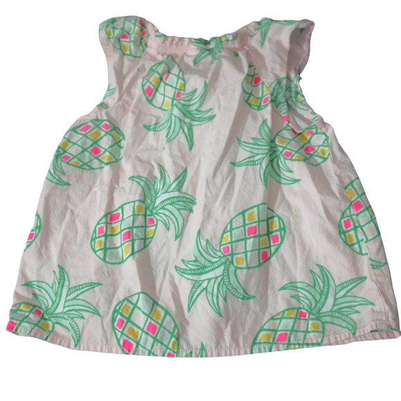 COPY - Gymboree island cruise pink neon pineapple top shirt size 5 - Picture 2 of 3